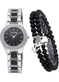 Damen Quarzuhr, silber, ANISTON JEWELRY & WATCHES, Armbanduhren, Armbanduhr, Damenuhr, Schmucksteine, neue Kollektion