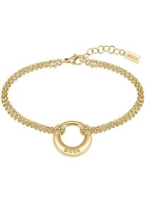 BOSS Damen Armband "JUNE, 1580602", Edelstahl, gold, Edelstahl, Armbänder