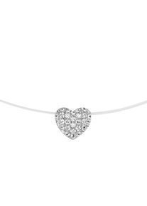 Smart Jewel Damen Collier "Anhänger Herz, Silber 925", 45cm, Silber 925 (Sterlingsilber), silber, Silber 925 (Sterlingsilber), Halsketten