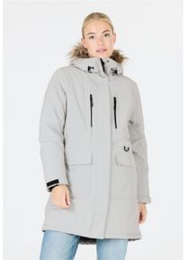 WHISTLER Damen Parka "Bluff", grau, casual, Gr. 48, unifarben, 92% Polyester, 8% Elasthan, Jacken, mit wasserdichten und wärmenden Eigenschaften