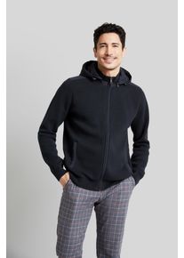 Bugatti Herren Strickjacke, blau, casual, Gr. XXL, unifarben, Strick, 100% Baumwolle, Strickjacken, aus reiner Baumwolle