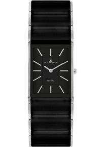 Jacques Lemans Damen Keramikuhr "Dublin", schwarz, Armbanduhren, Quarzuhr, Armbanduhr, Damenuhr, Keramikarmband