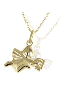 Goldmaid Damen Kette mit Anhänger "375 Gelbgold Glänzend Engel", 45cm, Gold, L: 45cm B: 13.0mm, gelb, Gold, B:13.0mm, Halsketten