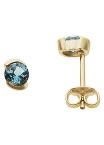 Firetti Damen Paar Ohrstecker "Schmuck Geschenk Gold 333 Ohrschmuck Ohrschmuck Edelstein Farbstein", Gelbgold 333, gold, Gelbgold 333, Ohrringe, mit