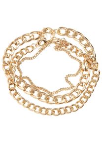 Urban Classics Damen Fußkette "Urban Classics Unisex Layering Anklet", L/XL, Metall, gold, Metall, Fußkettchen