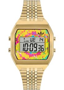 Damen Digitaluhr "DIGITAL TWO", gold, adidas originals, Armbanduhren, Quarzuhr, Armbanduhr, Herrenuhr, Damenuhr, unisex, Edelstahlarmband