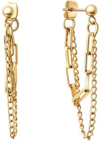 Firetti Damen Paar Ohrstecker "Schmuck Geschenk Ohrschmuck Ohrringe", Edelstahl, gold, Edelstahl, Ohrringe