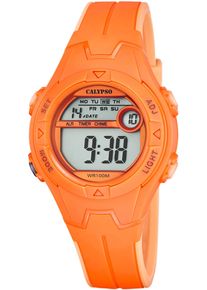 Calypso Watches Kinder Chronograph "Junior Collection", orange, Armbanduhren, Kinderuhr, Quarzuhr, Armbanduhr, digital, Datum, Stoppfunktion