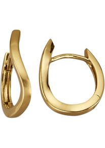 Firetti Damen Paar Creolen "Schmuck Geschenk Gold 375 Ohrschmuck Ohrringe", Gelbgold 375, gold, Gelbgold 375, Ohrringe