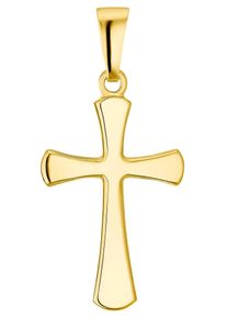 Amor Damen Ketten-Anhänger "Cross, 9038510", Gelbgold 585, 0,56 g, gold, Gelbgold 585, Schmuckanhänger, Made in Germany