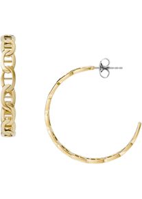 Fossil Damen Paar Creolen "Schmuck Geschenk Edelstahl Ohrringe Heritage D-Link, JF04781710", Edelstahl, gelb, Edelstahl, Ohrringe
