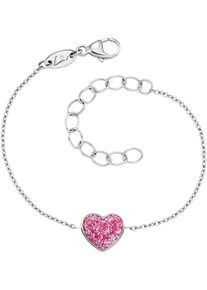 Herzengel Mädchen Armband "Glitzerherz, HEB-GLITTERHEART", Silber 925 (Sterlingsilber), bunt, Silber 925 (Sterlingsilber), Armbänder, Made in Germany