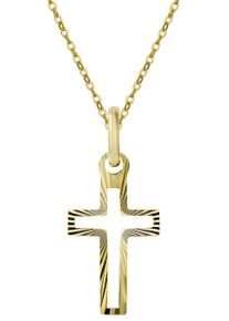 Firetti Kette mit Anhänger "Schmuck Geschenk Gold 333 Halsschmuck Halskette Goldkette Ankerkette", Gelbgold 333, L: 45cm B: 1,1mm, gold, Gelbgold