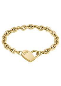 BOSS Damen Armband "Schmuck Edelstahl Armschmuck Ankerkette DINYA", Edelstahl, gold, Edelstahl, Armbänder