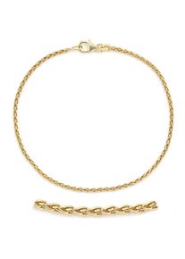 Firetti Damen Goldarmband "Schmuck Geschenk Gold 333 Armkette Zopfkette", 20, Gelbgold 333, gold, Gelbgold 333, Armbänder, Made in Germany