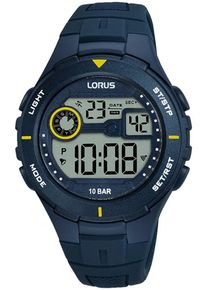 Lorus Damen Chronograph "Sports", blau, Armbanduhren, Quarzuhr, Armbanduhr, Damenuhr, Herrenuhr, Stoppfunktion, digital