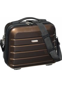 Check.In Beautycase "London 2.0", beige, ABS, Taschen, Kosmetiktasche, zum Aufstecken, Reisetasche, mit Schulterriemen