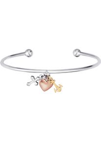 Engelsrufer Damen Armreif "Glaube, Liebe & Hoffnung, ERB-FLH-TRICO", Silber 925 (Sterlingsilber), rosa, Silber 925 (Sterlingsilber), Armbänder, Made