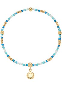 CIAO! BY LEONARDO Damen Armband "Solea CIAO, 023915, 023916", Edelstahl-Perlen, blau, CIAO BY LEONARDO, Edelstahl, Perlen, Armbänder, mit Miyuki Glasperlen