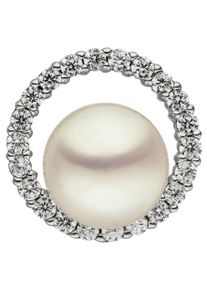 Jobo Damen Perlen-Anhänger "Anhänger mit Perle", Silber 925 (Sterlingsilber)-Perlen, silber, Silber 925 (Sterlingsilber), Perlen, Schmuckanhänger,