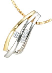 Jobo Damen Ketten-Anhänger "Anhänger mit Zirkonia", Silber 925 (Sterlingsilber), silber, Silber 925 (Sterlingsilber), Schmuckanhänger, 925 Silber