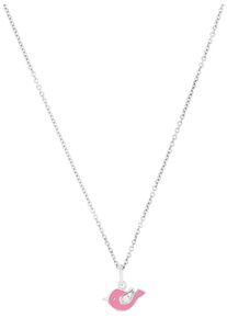 Mädchen Kette mit Anhänger "Vogel, 2037820", Silber 925 (Sterlingsilber), L: 38cm, rosa, Prinzessin Lillifee, Silber 925 (Sterlingsilber),