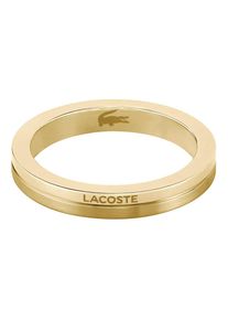 Lacoste Damen Fingerring "Schmuck Edelstahl Damenring VIRTUA", 52, Edelstahl, 2,8mm, gold, Edelstahl, Fingerringe