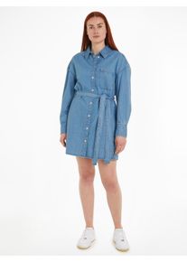 Tommy Jeans Curve Shirtkleid »TJW BELTED DENIM SHIRT DRESS EXT«