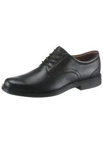 Schnürschuh Clarks "Aldric Lace" Gr. 46, schwarz Herren Schuhe mit weicher Lederinnensohle, Freizeitschuh, Halbschuh, Schnürschuh