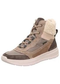 Sneaker Legero "SPRINTER" Gr. 39, beige (beige kombiniert) Damen Schuhe Trekkingschuh, Schnürboot mit wasserabweisender GORE TEX-Membran