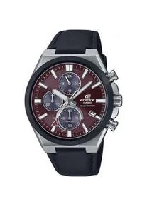 Chronograph Casio EDIFICE Armbanduhren schwarz Herren Solaruhr, Armbanduhr, Herrenuhr, Saphirglas, Stoppfunktion, Datum