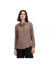 Longbluse Betty Barclay "Betty Barclay langarm" Gr. 40, beige (beige, schwarz) Damen Blusen