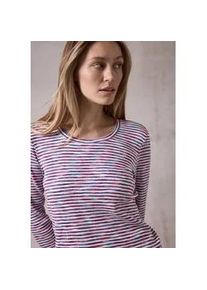 3/4-Arm-Shirt Cecil Gr. XXL (46), pink (multicolor pink) Damen Shirts mit Streifenmuster