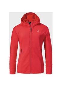 Schöffel Fleecejacke SCHÖFFEL "Hiking Fleece Hoody Style Cascata WMS" Gr. 42, rot (2030 - rot) Damen Jacken