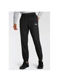 Trainingshose Puma "ACTIVE WOVEN PANTS CL" Gr. L, N-Gr, schwarz (Puma black) Herren Hosen