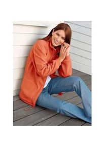 Fleecejacke Casual Looks Gr. 20, orange (terrakotta) Damen Jacken