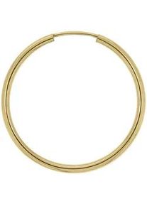 Paar Creolen Vivance "585/- Gelbgold glanz 30mm" Ohrringe Gr. ONE-SIZE, Gold, gelb Damen