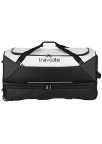 Reisetasche Travelite "BASICS Rollenreisetasche" Gr. B/H/T: 70cm x 38cm x 37cm, weiß Taschen Reisetasche, Wasserabweisend, separates Bodenfach