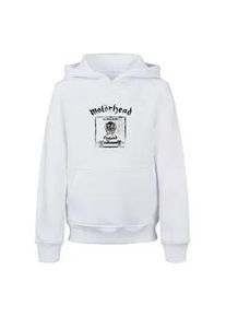 Kapuzensweatshirt Merchcode "Merchcode Herren Kids Motorhead - No Sleep At All Basic Hoody" Gr. 146/152, weiß Jungen Sweatshirts