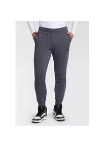 Trainingshose Puma "ESS+ LOGO LAB CAT SWEATPANTS FL CL" Gr. XL, N-Gr, grau (galactic gray) Herren Hosen Jogginghose