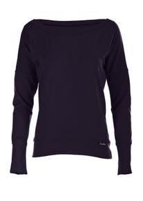 Oversize-Shirt WINSHAPE "Longsleeve WS2", Damen, Gr. XL, blau (night blau), 90% Baumwolle, 10% Elasthan, U-Boot-Ausschnitt, Shirts Oversize-Shirt