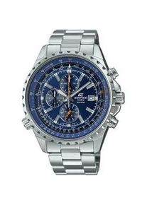 Chronograph Casio EDIFICE "EF-527D-2AVUEF" Armbanduhren silberfarben (edelstahlfarben) Herren Quarzuhr, Armbanduhr, Herrenuhr, Stoppfunktion, bis 10 bar wasserdicht