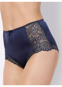 w&auml;schepur sheego Gro&szlig;e Gr&ouml;&szlig;en Taillenslip mit Spitzen-Details, marine, Gr&ouml;&szlig;e 44/46 - Damen