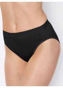w&auml;schepur sheego Gro&szlig;e Gr&ouml;&szlig;en Slip mit elastischen Abschl&uuml;ssen, schwarz, Gr&ouml;&szlig;e 48 - Damen