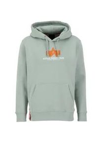 Hoodie Alpha Industries "Alpha Industries Men - Hoodies Basic Rubber" Gr. 2XL, grün (dusty grün) Herren Sweatshirts