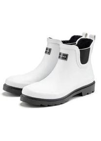 Gummistiefelette ELBSAND Gr. 38, weiß (off-white) Damen Schuhe aus wasserdichtem Material, Gummistiefel, Boots, Schlupfstiefel VEGAN