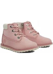 Schnürboots Timberland "POKEY PINE MID LACE UP WITH ZIP BOOT" Gr. 30, rosa Damen Schuhe Winterstiefel, Schnürstiefel, Winterschuhe