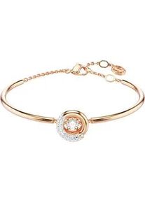 Armreif Swarovski "Schmuck Geschenk Armschmuck Dextera, 5692259" Armbänder Gr. M, Metall, rosegold (roségoldfarben-kristallweiß + kristallweiß) Damen mit Swarovski Zirkonia (synth.)