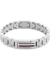 Armband Tommy Hilfiger "MASON, 2790596, 2790597, 2790598" Armbänder Gr. Edelstahl, bunt (edelstahlfarben-weiß-blau-rot) Herren