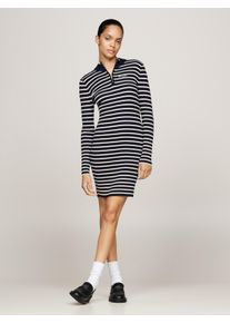 Tommy Jeans Strickkleid »TJW METALLIC TIP ZIP SWTR DRESS«, mit Glitzer, Zipper
